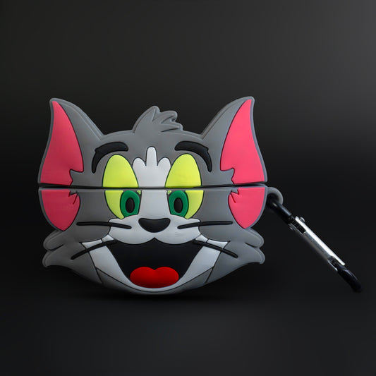 Cute 3D Tom Airpods Cover