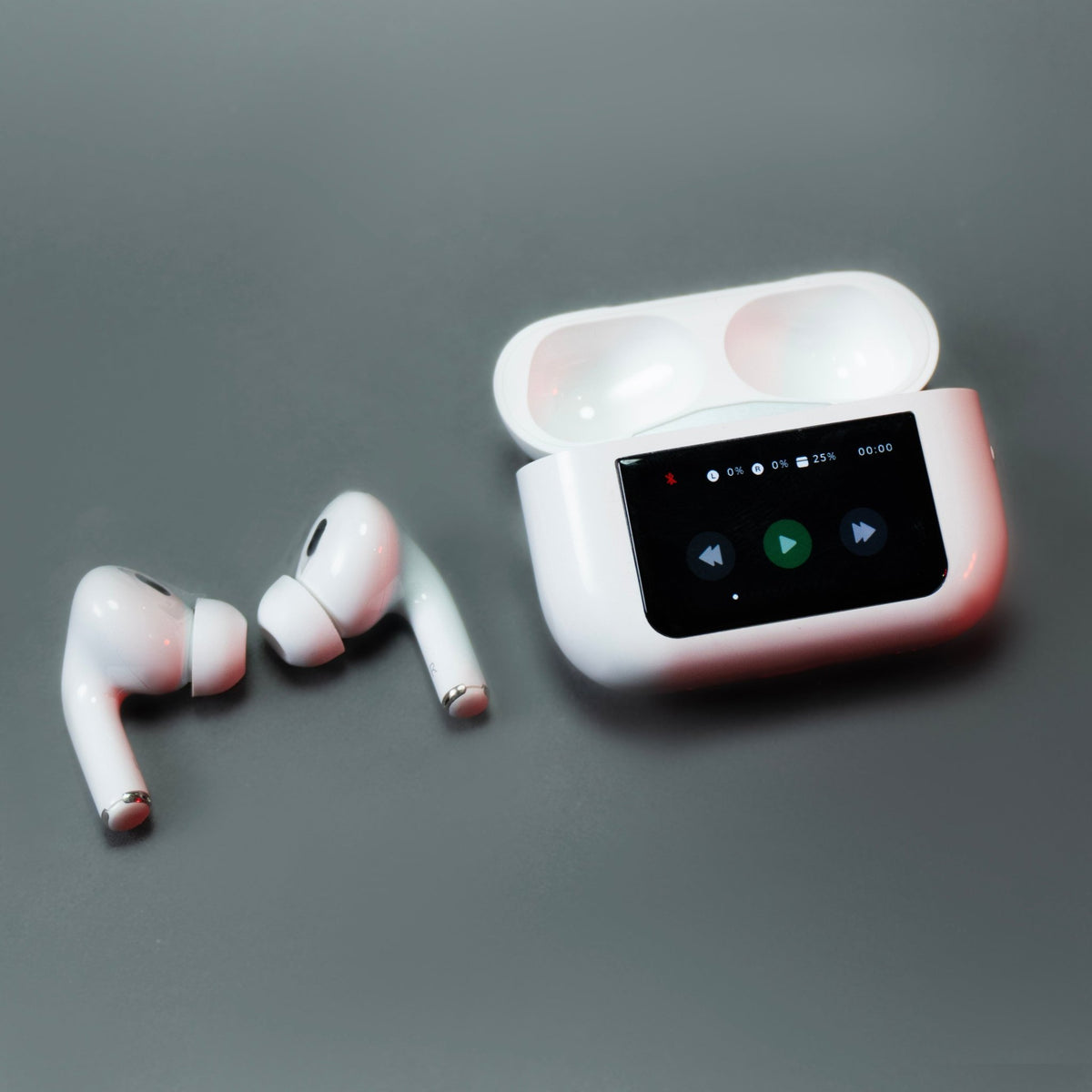 Airpods Pro 2 With Large Touch Display - ANC/ENC - Noise Reduction - Wireless Charging Case with Type - C Charging Port - Epicmania