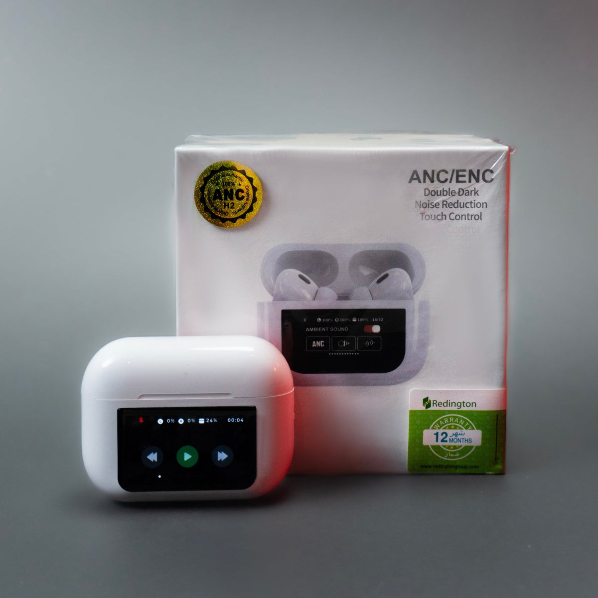 Airpods Pro 2 With Large Touch Display - ANC/ENC - Noise Reduction - Wireless Charging Case with Type - C Charging Port - Epicmania